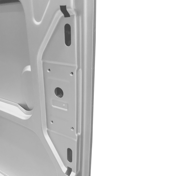 Close-up of Low Hinge design for VW T1 cargo door